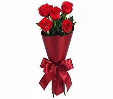 Букет 5 Красных роз Эдлесс Лав в Выдрино