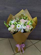 Букет цветов из:  Розы и Лизиантусы #REPLACE_PRED# Выдрино