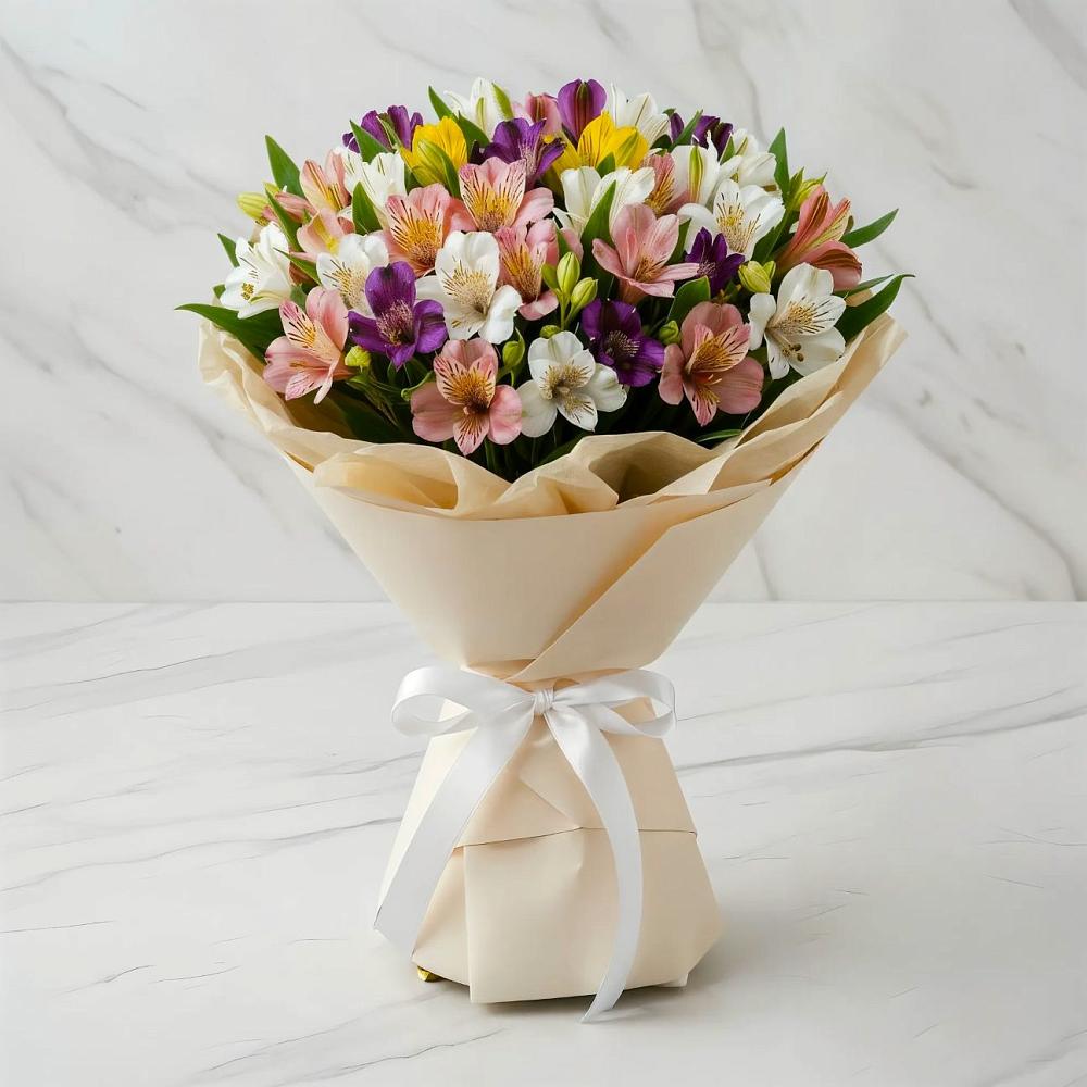 Букет цветов из: Альстромерии в Выдрино