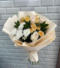 Букет цветов из:  Розы и Хризантемы в Выдрино