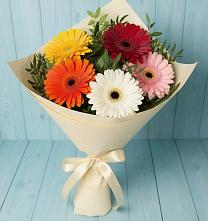 Букет цветов из:  Герберы #REPLACE_PRED# Выдрино
