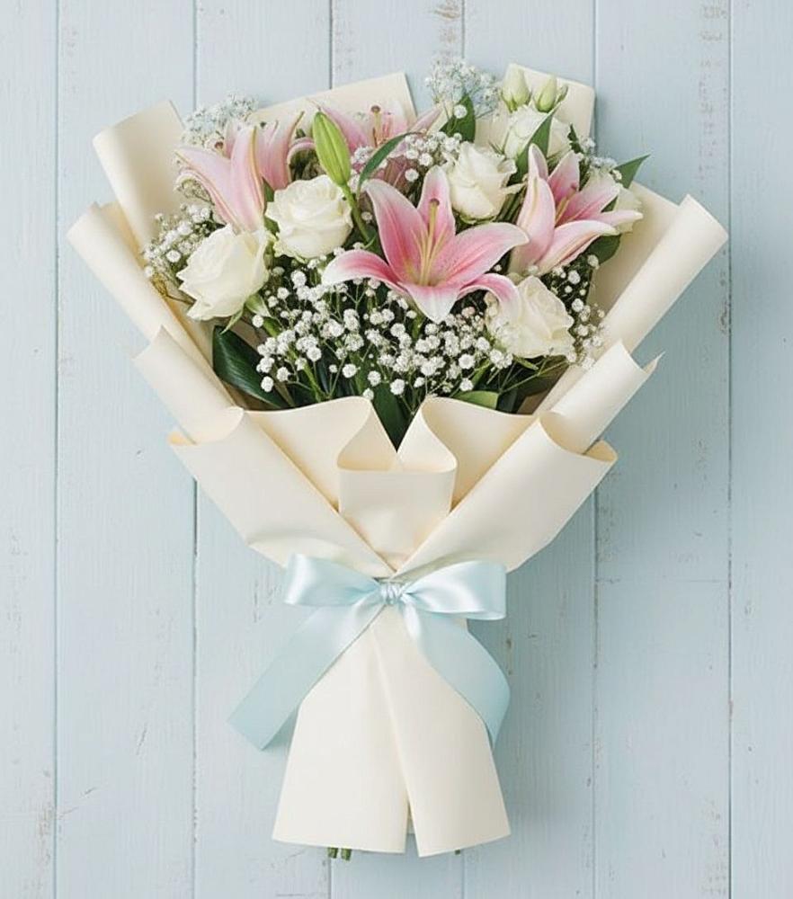 Букет цветов из: Лилии в Выдрино