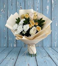 Букет цветов из:  Розы и Хризантемы в Выдрино