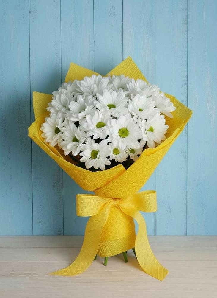 Букет цветов из: Хризантемы в Выдрино