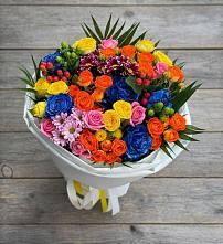 Букет цветов из:  Розы и Хризантемы в Выдрино