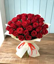 Букет 29 Красных роз в Выдрино