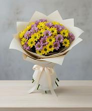 Букет цветов из:  Хризантемы в Выдрино