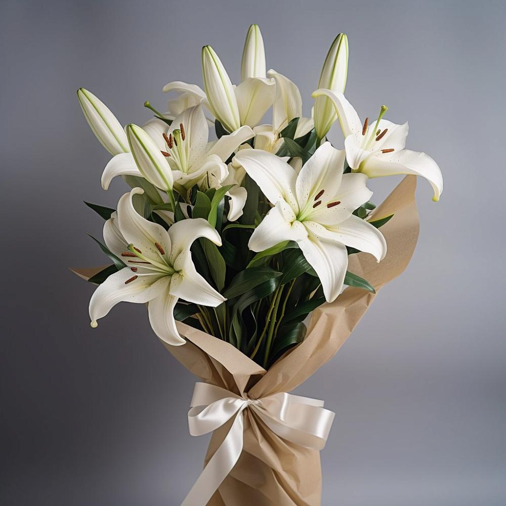 Букет цветов из: Лилии в Выдрино