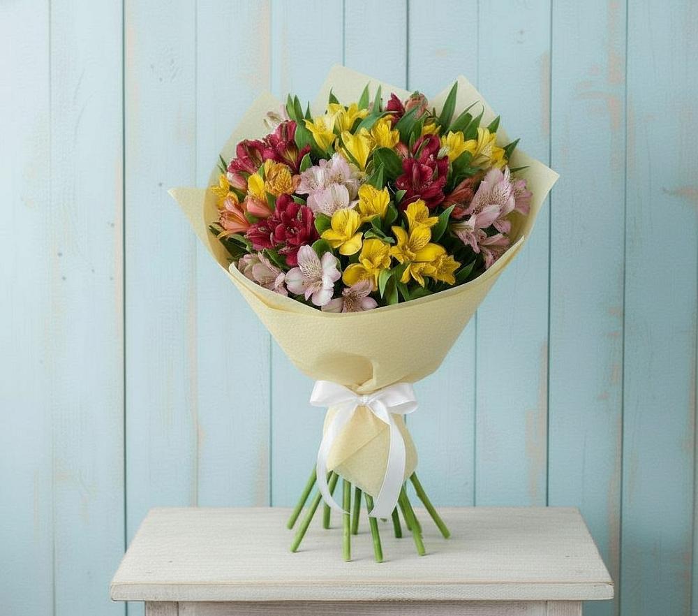 Букет цветов из: Альстромерии в Выдрино